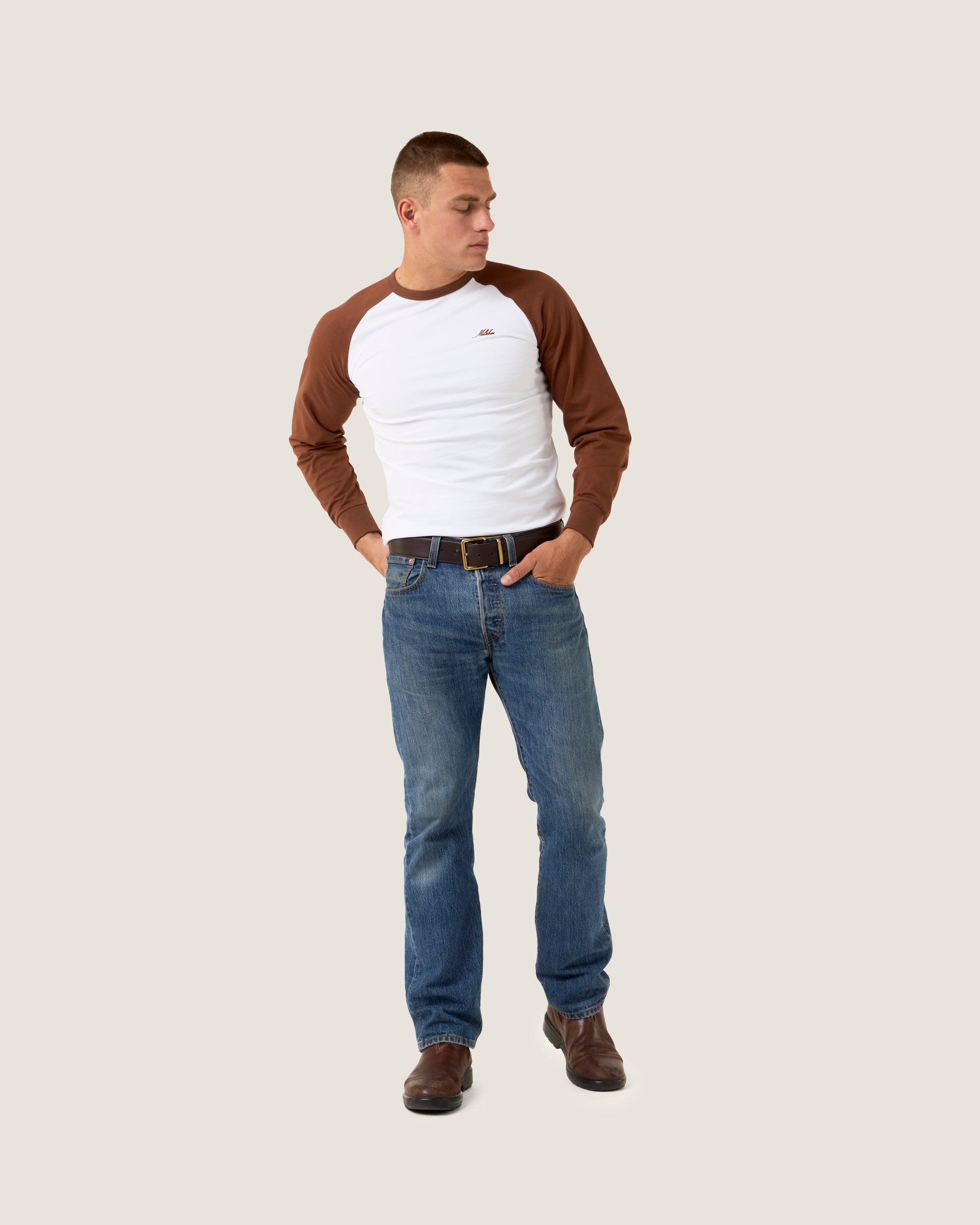 Charlie is 177cm wearing Size Medium
