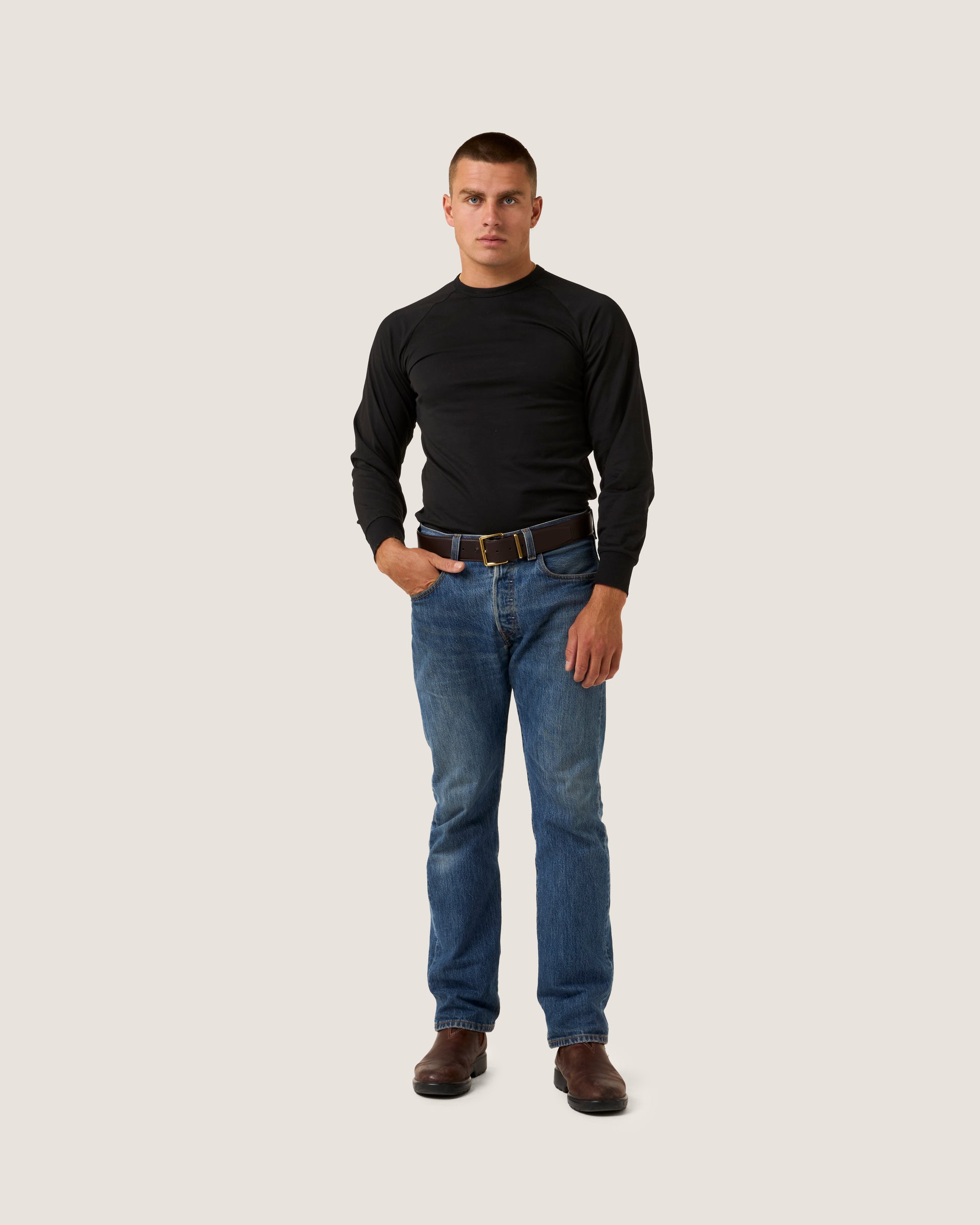 Charlie is 177cm wearing Size Medium