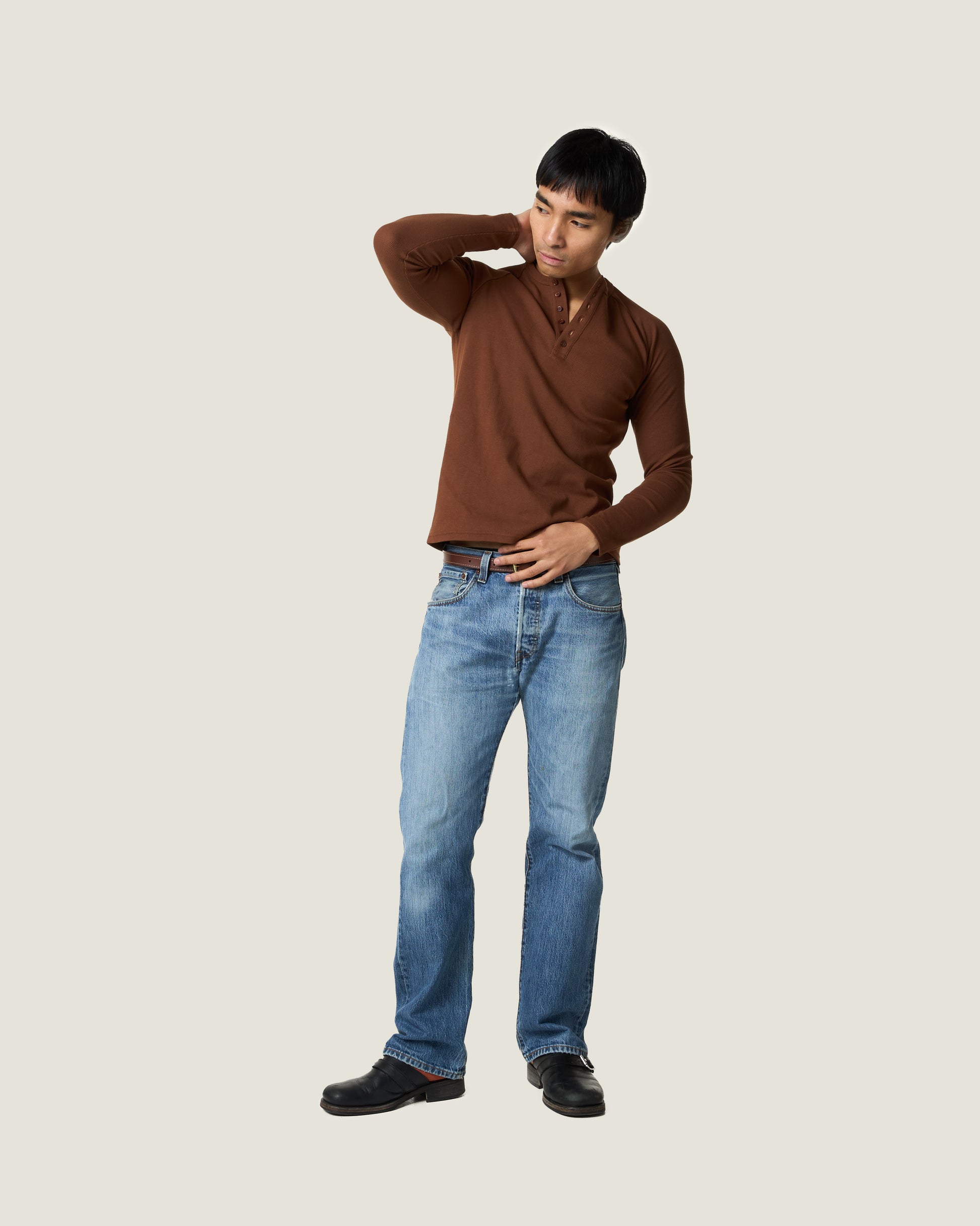 Danny is 183cm wearing Size Medium