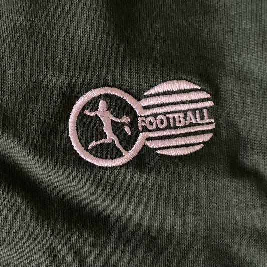 Footy Embroidery Tee (Pentridge Green)