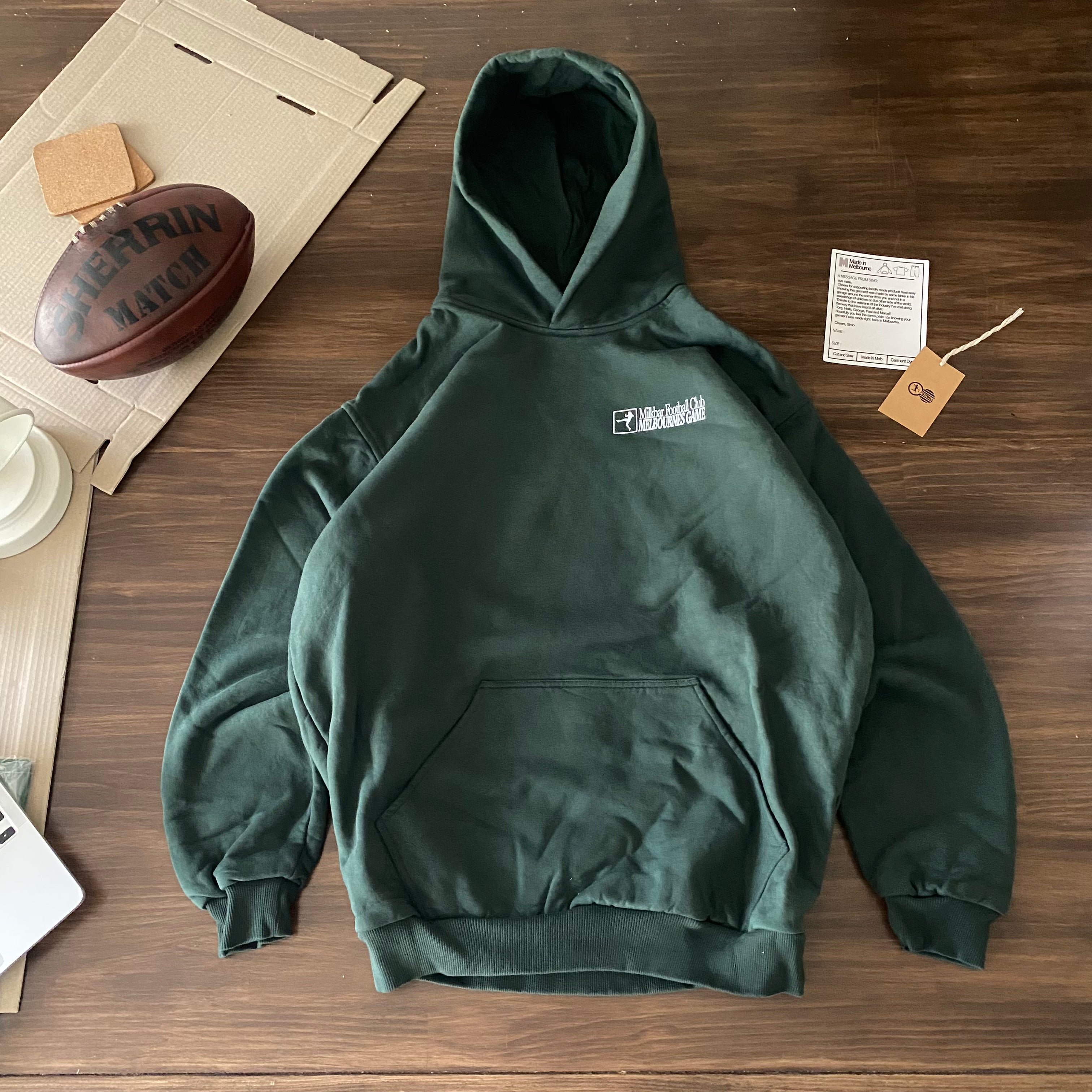 Footy Club Hoodie (Pentridge Green) – milkbarmelbourne