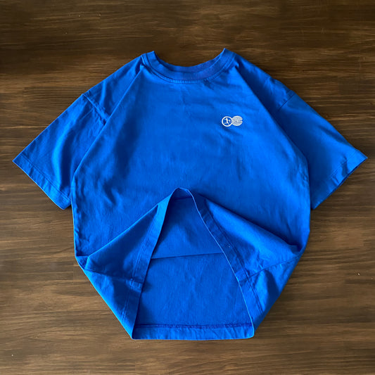 Footy Embroidery Tee (Northern Blue)