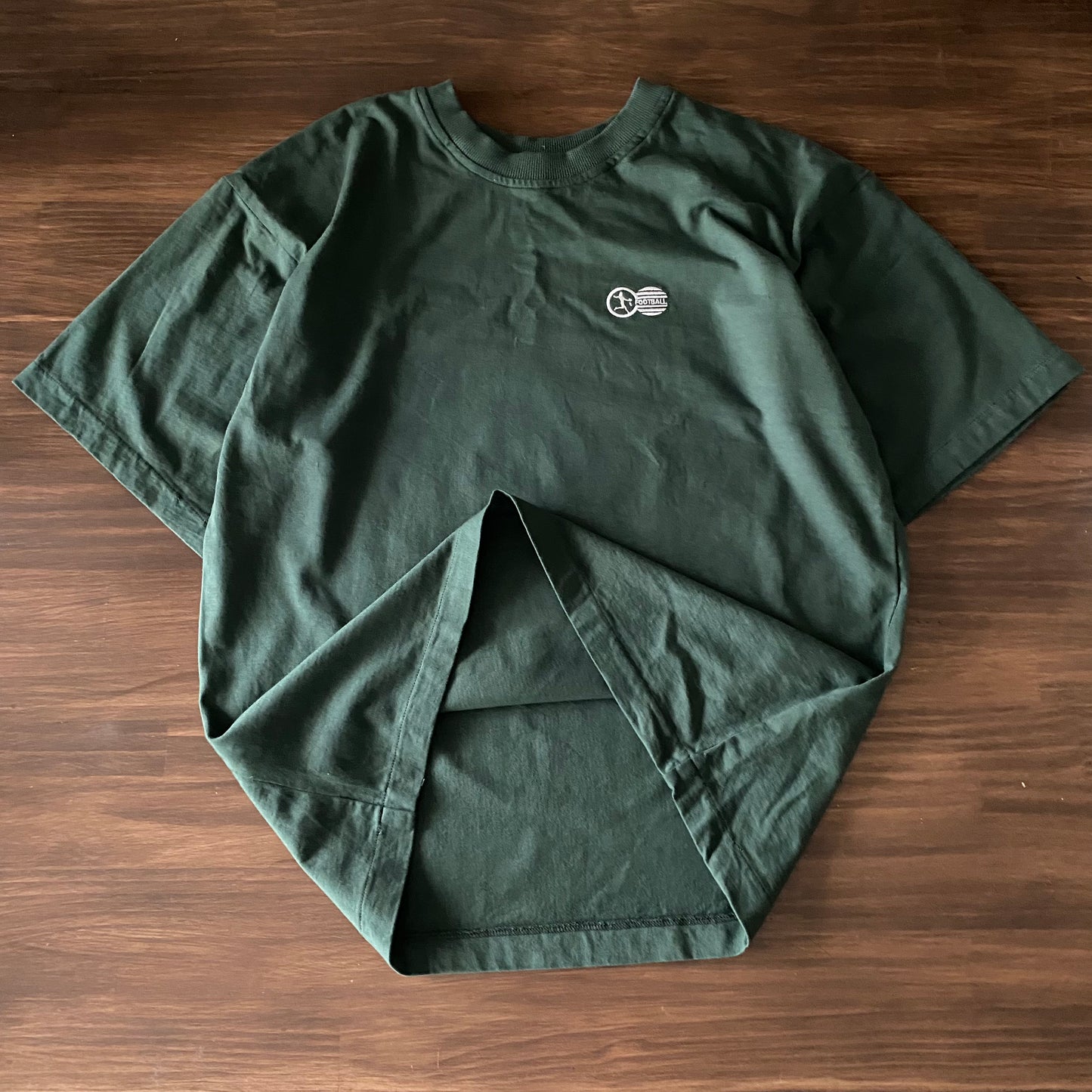 Footy Embroidery Tee (Pentridge Green)