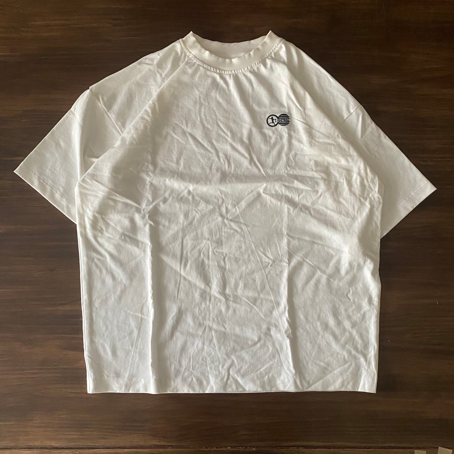 Footy Embroidery Tee Dirt White (S.W)