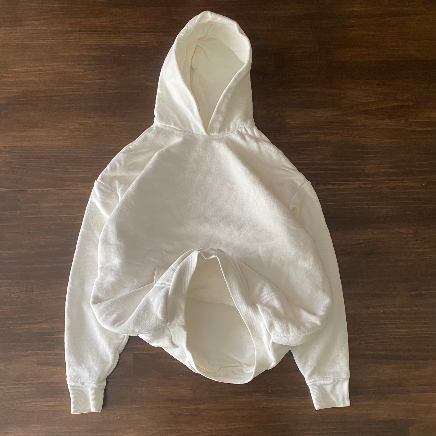 Double Layered Hoodie White (S.W)