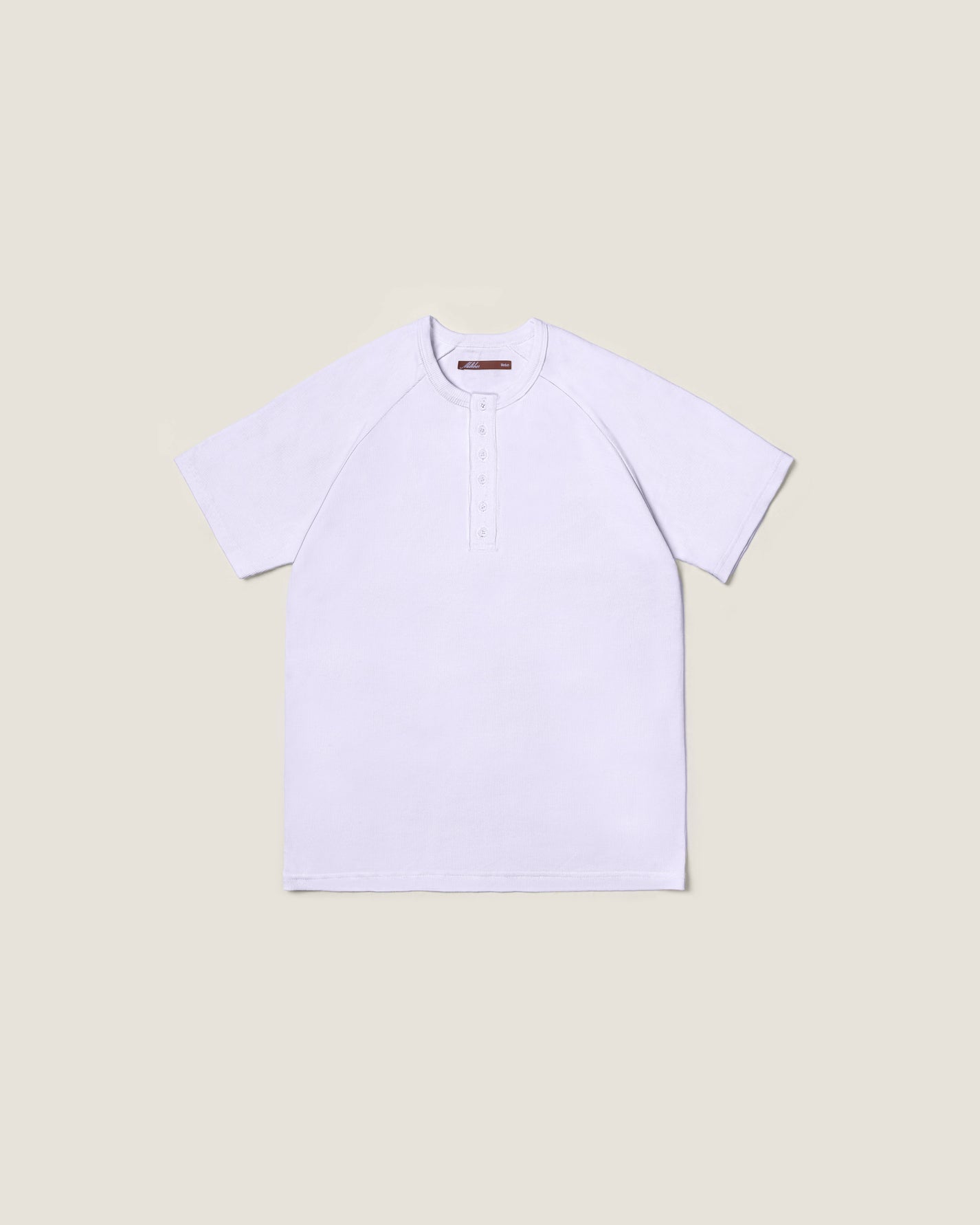 Short Sleeve Henley T-Shirt (Dirty White)