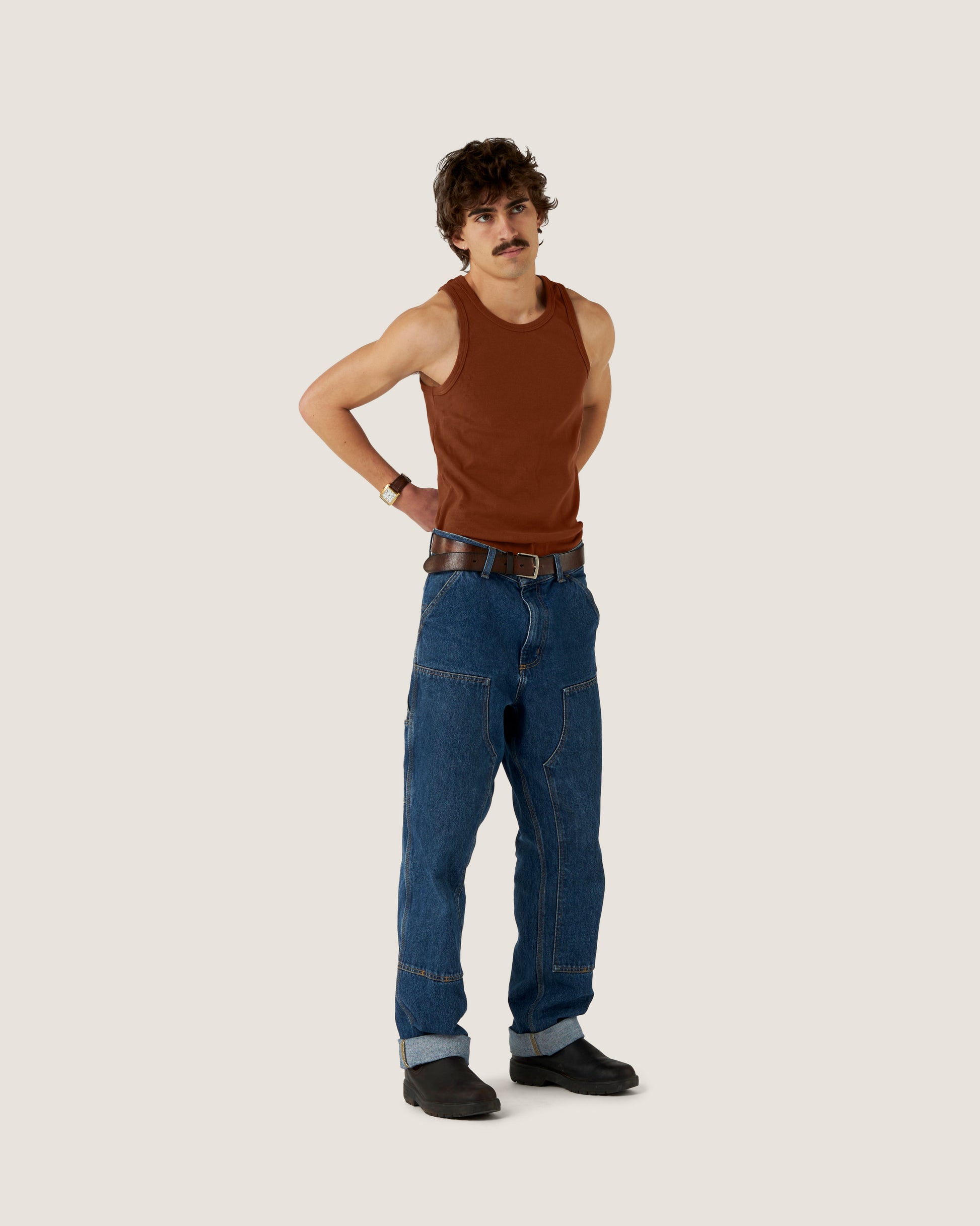 Henry is wearing Size Small