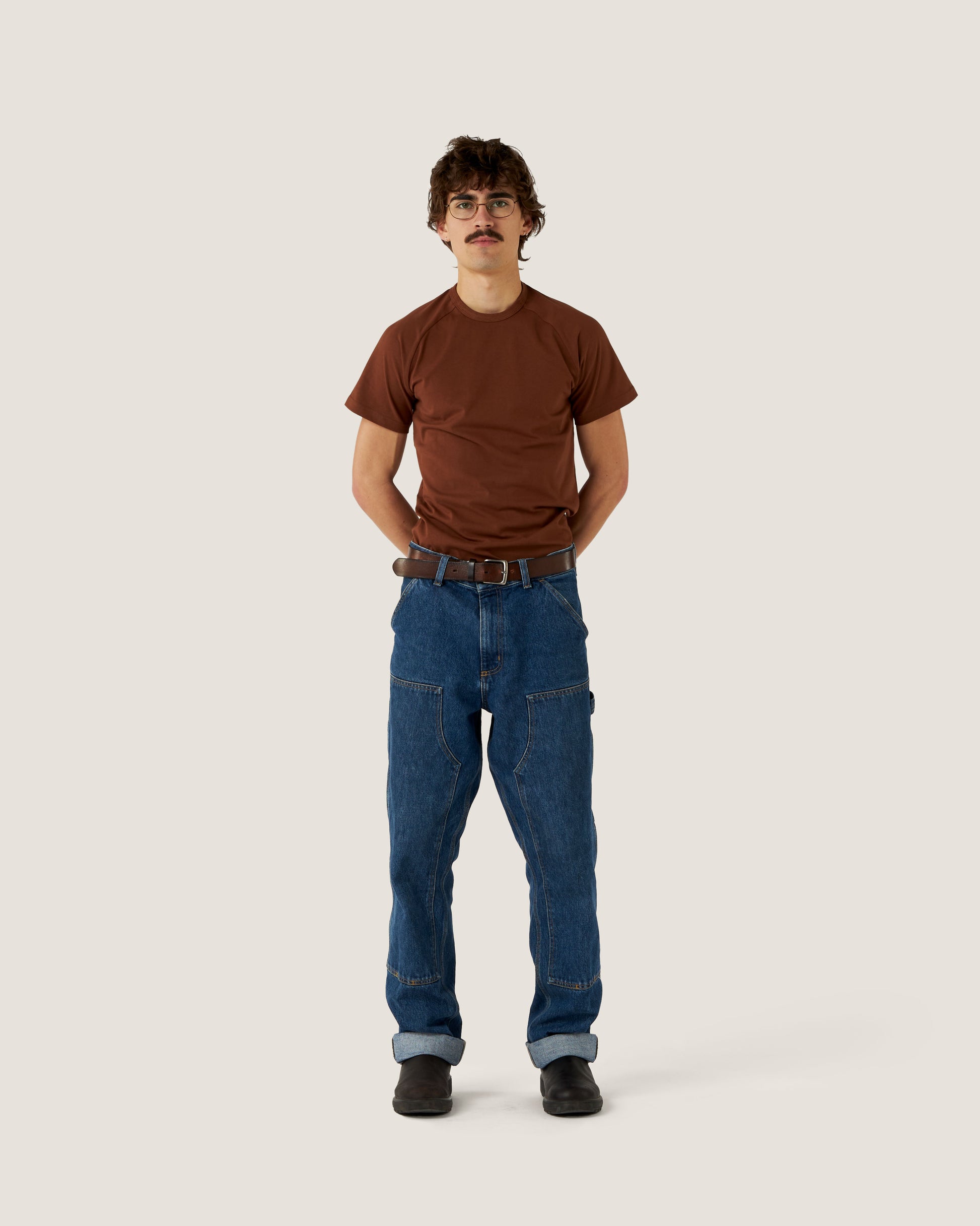 Henry is wearing Size Small