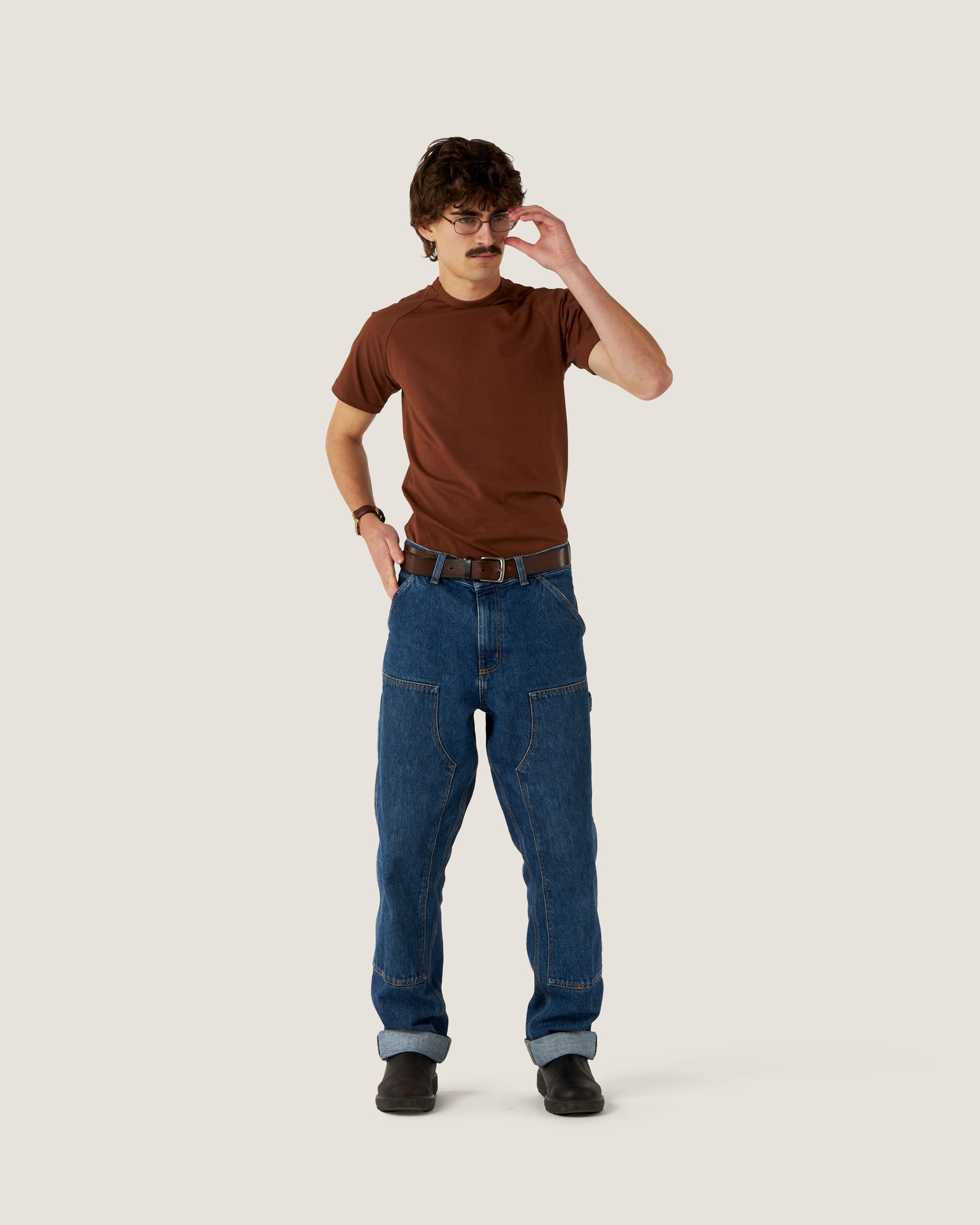 Henry is wearing Size Small