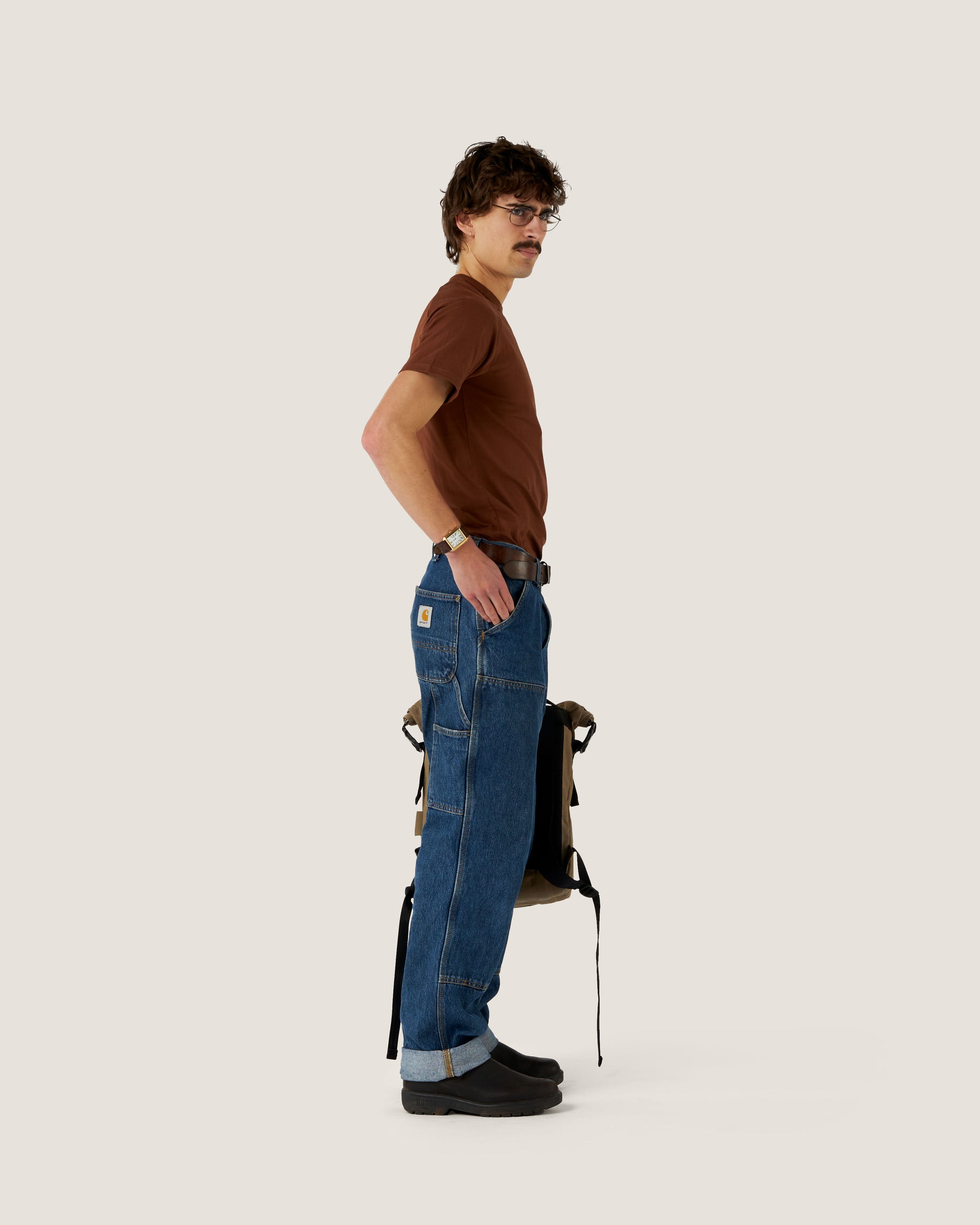 Henry is wearing Size Small