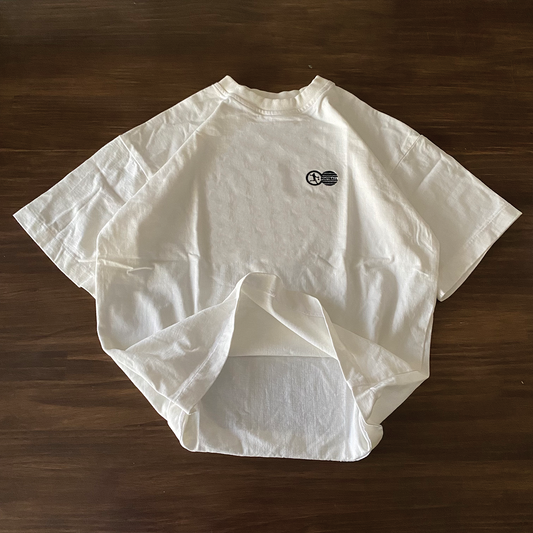 Footy Embroidery Tee (Dirty White)