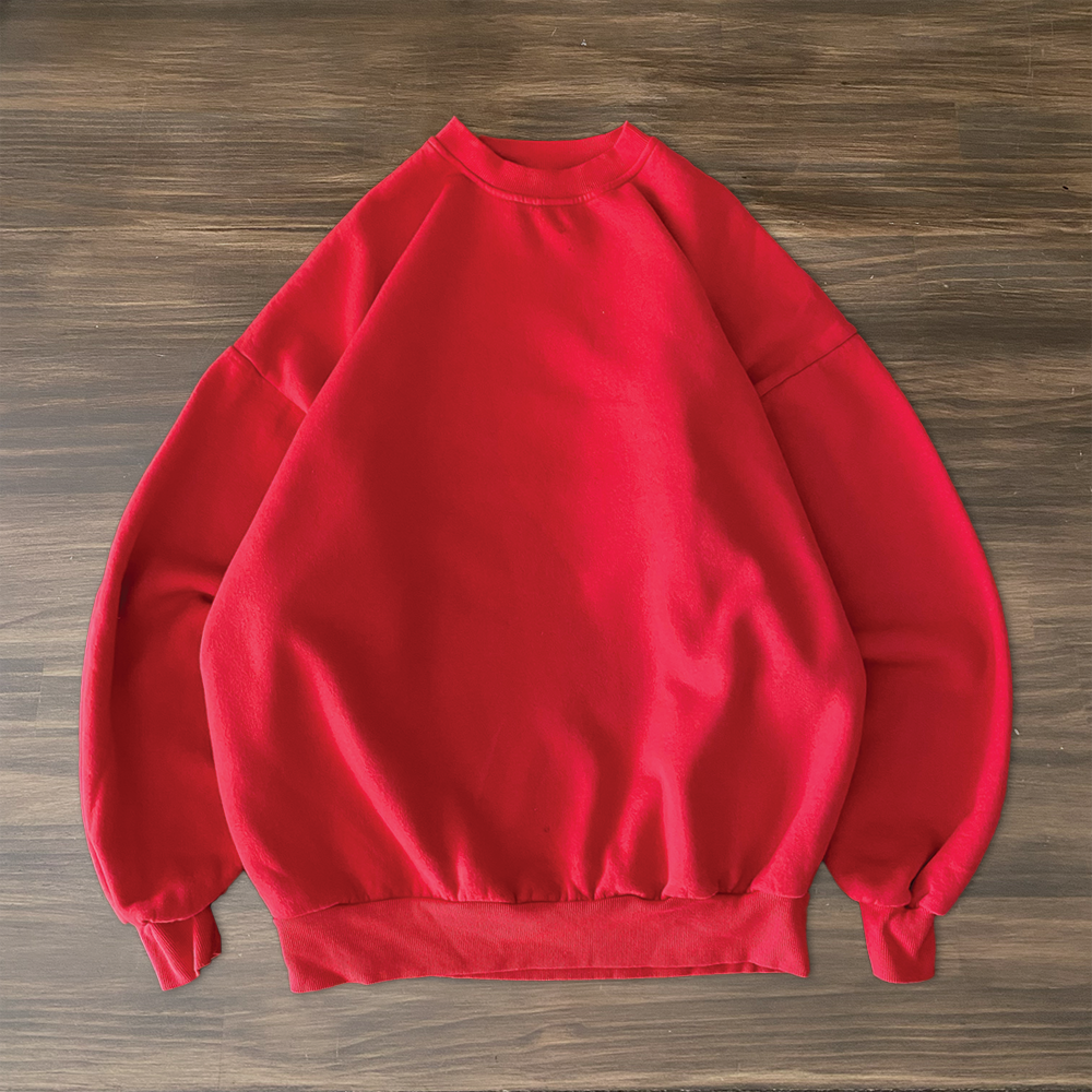 Cropped Relaxed Crewneck (Old Holden Red)