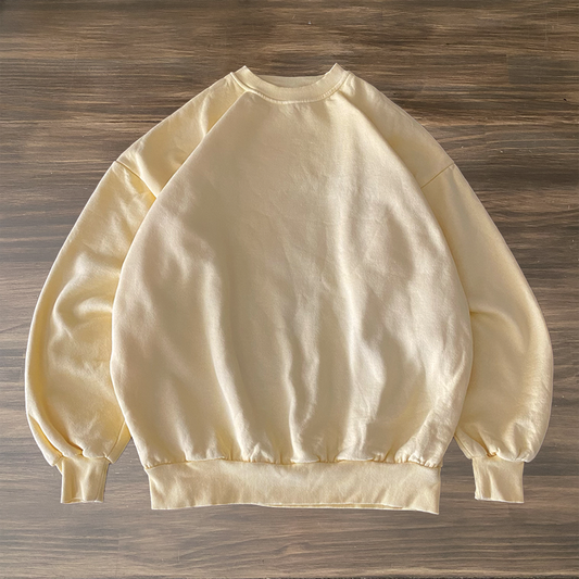 Cropped Relaxed Crewneck (VL Canary Yellow)