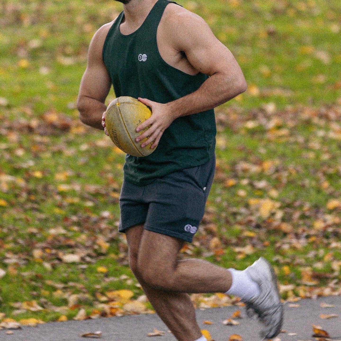 Footy Training Singlet (Australian Green)