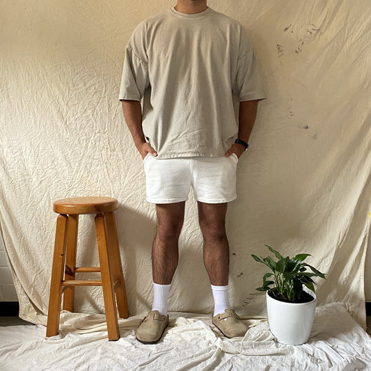 Summer Supply Footy Shorts (Dirty White)