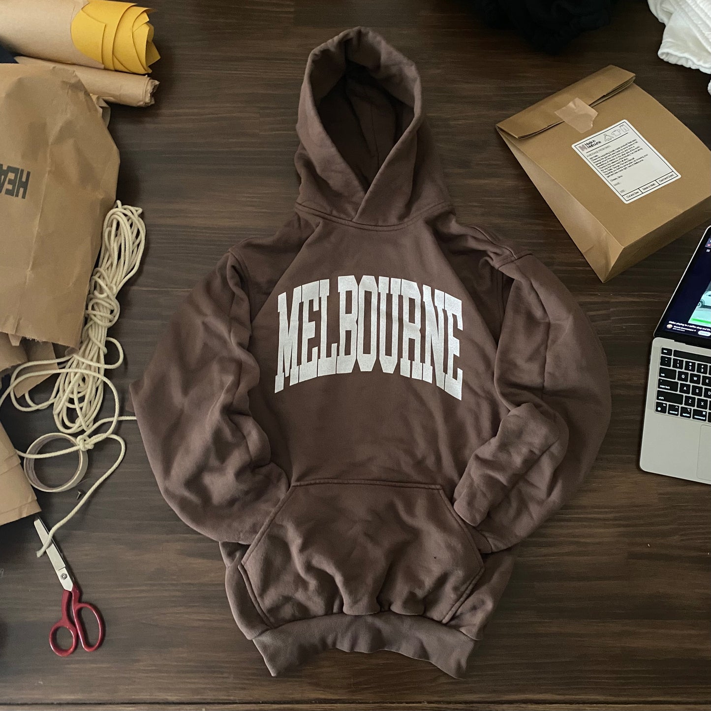 Melbourne College Hoodie (Wog Brick Brown)