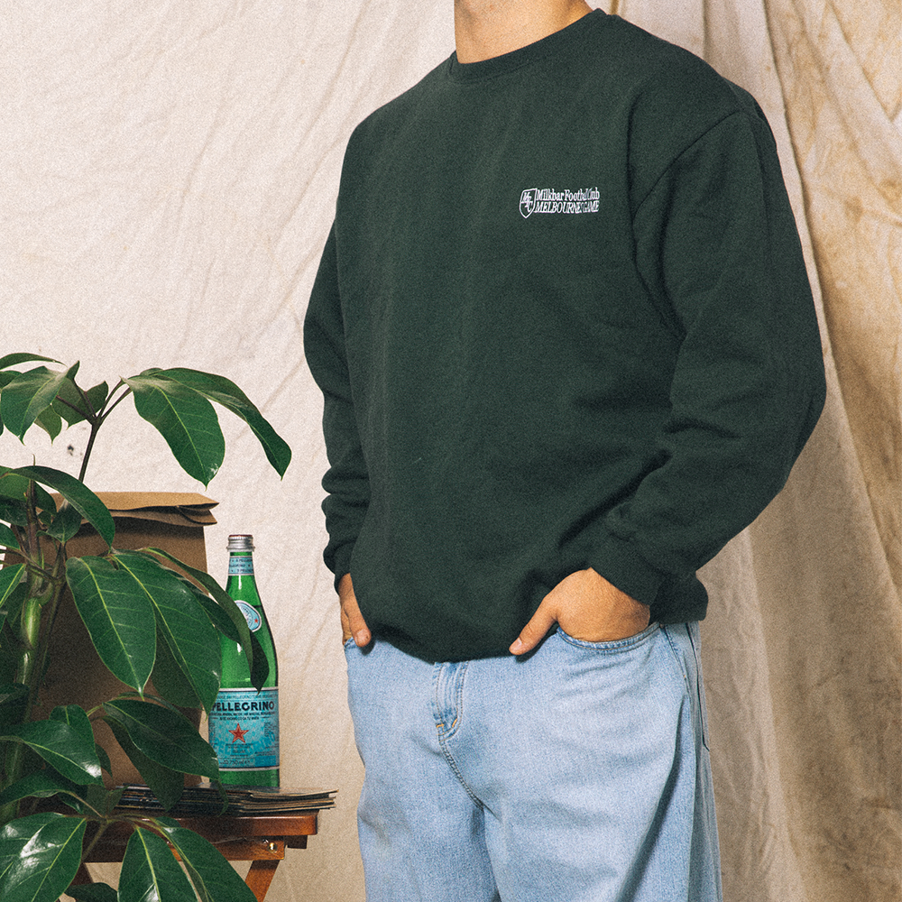 Milkbar Football Club Crewneck (Australian Green)