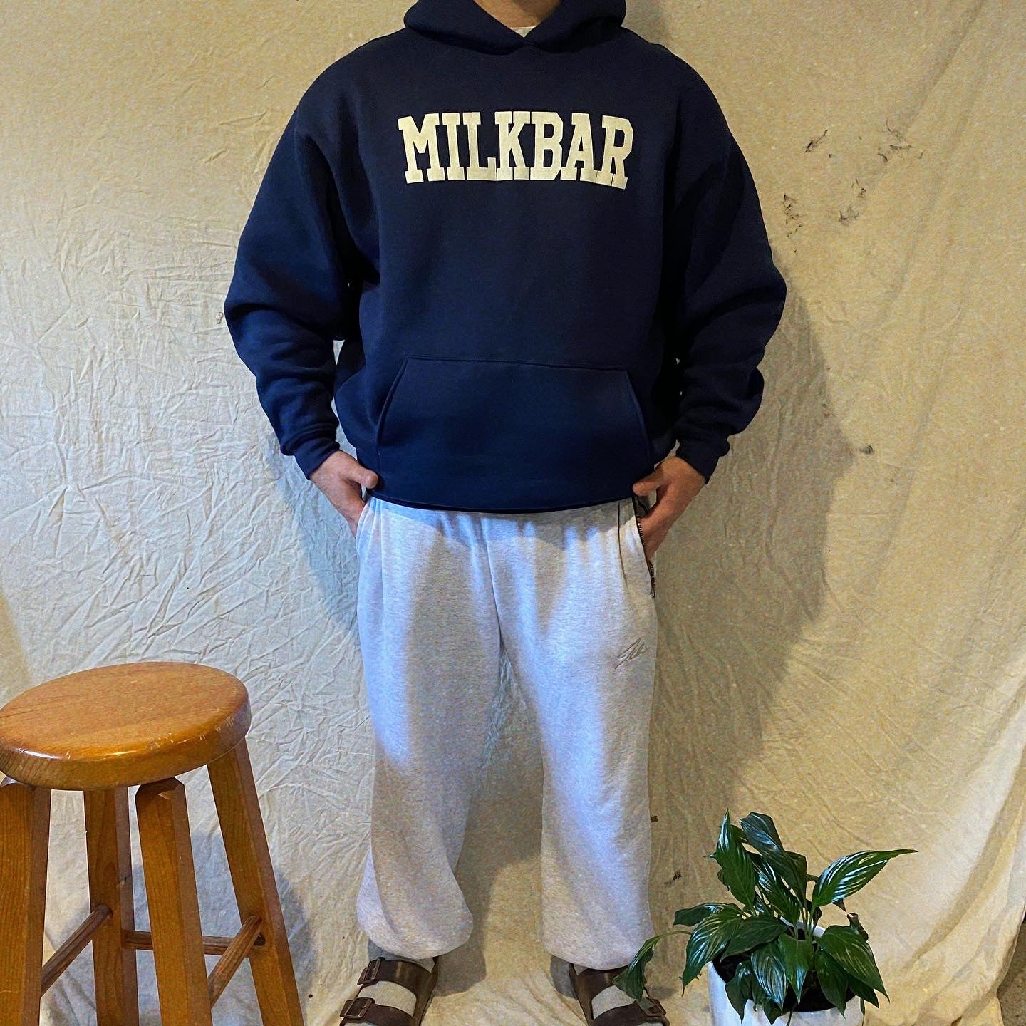 College Hoodie Oversized V-Fit (Arvo Navy)