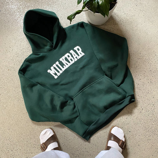 College Hoodie Oversized V-Fit (Plant Green)