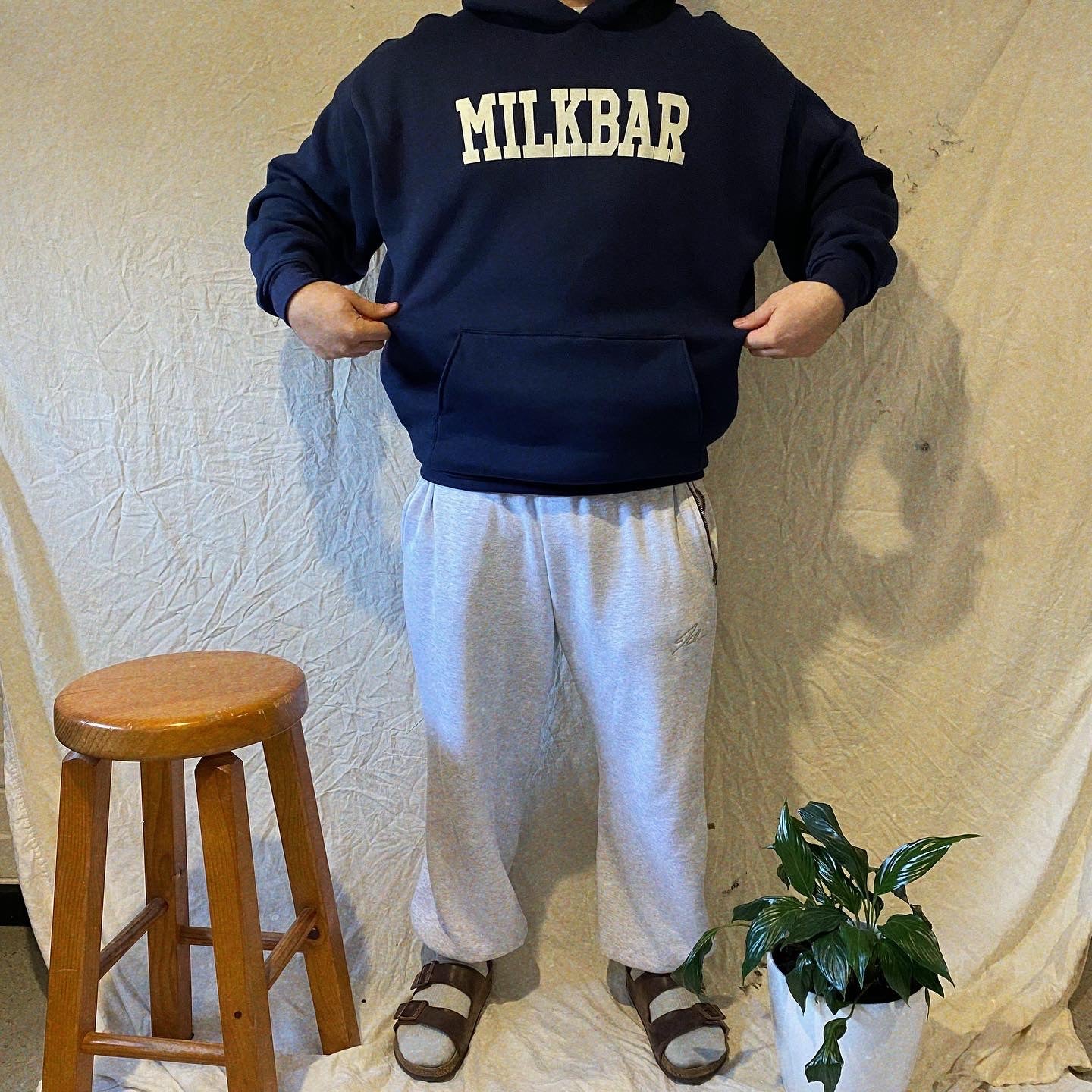 College Hoodie Oversized V-Fit (Arvo Navy)