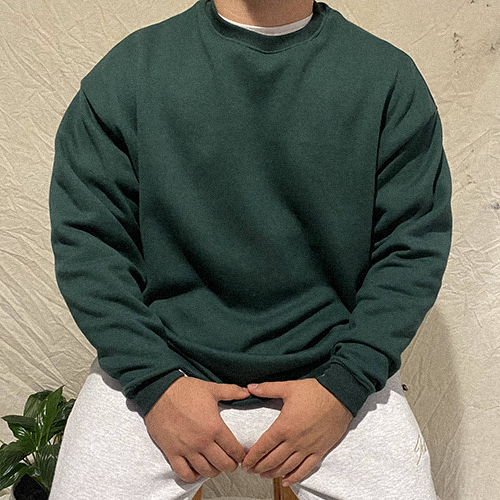 Milkbar Oversized V-Fit Crewneck (Plant Green)