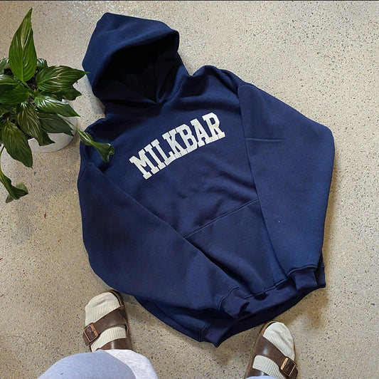 College Hoodie Oversized V-Fit (Arvo Navy)