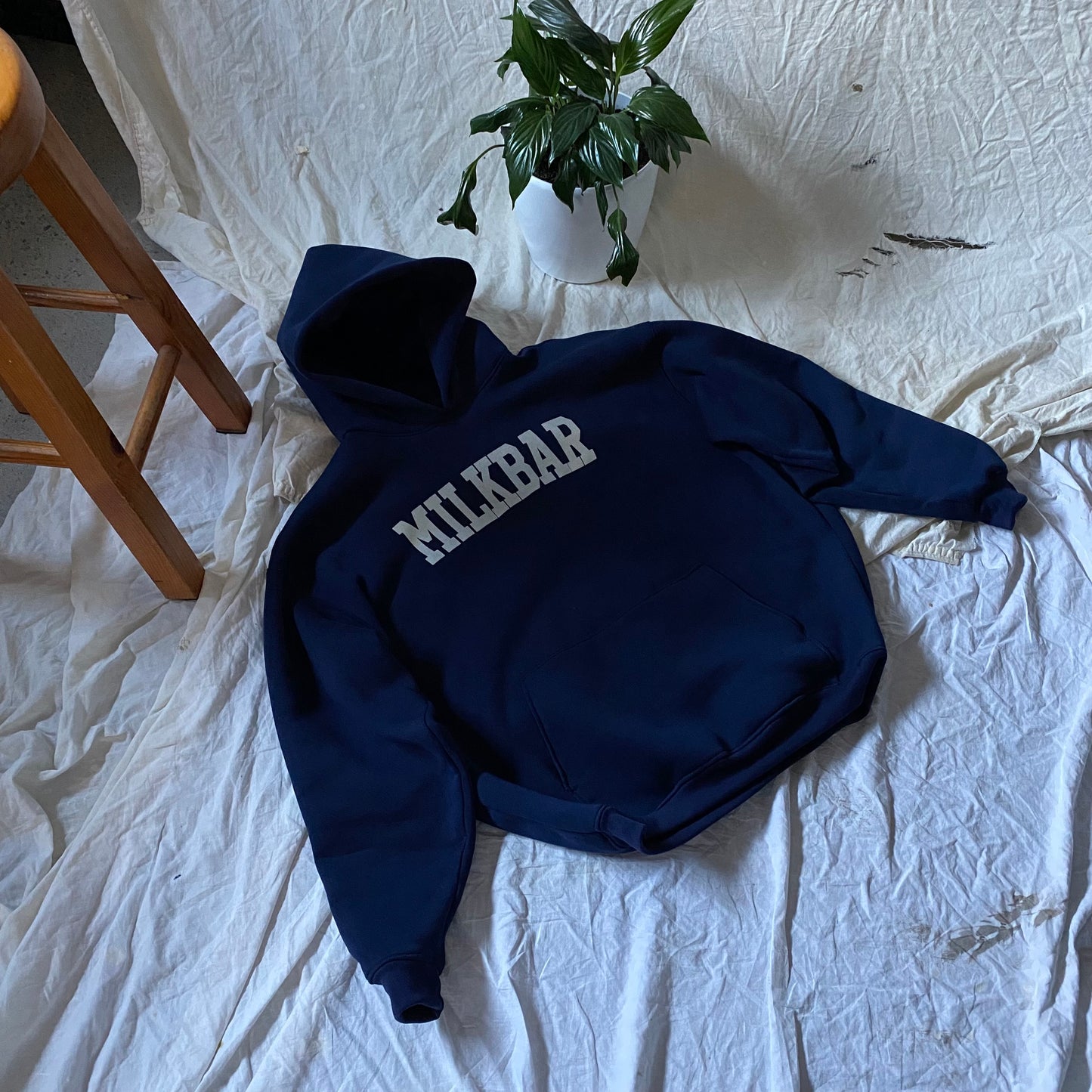 College Hoodie Oversized V-Fit (Arvo Navy)